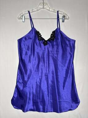 Vintage 90's Lingerie California Dynasty purple Chemise nightgown USA Medium